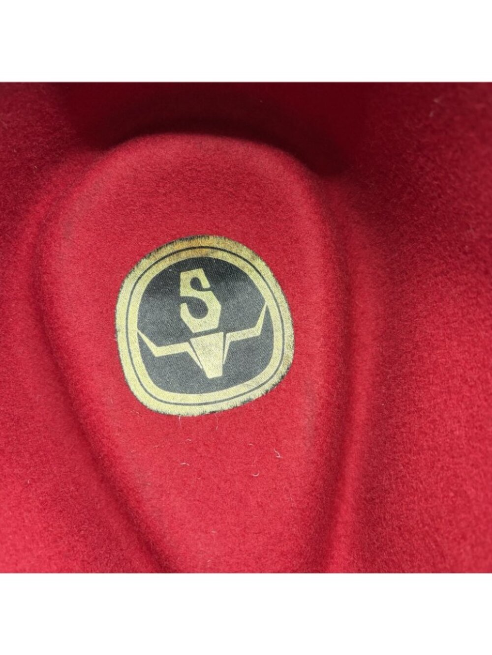 Sheplers L 7 1/4 Red 100% Pure Wool Western Cowboy Hat Made in USA Leather Band - Picture 9 of 11